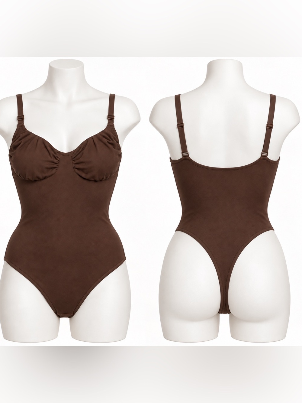 Women's Brown Bodysuit Tank Top